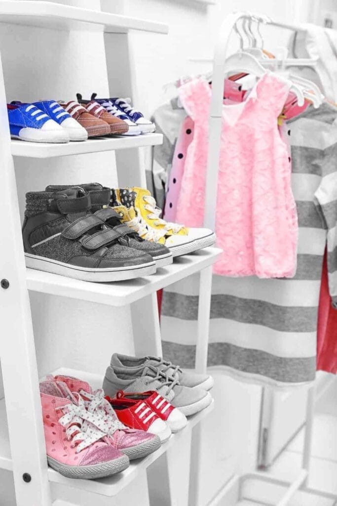 Dress and shoes shelve