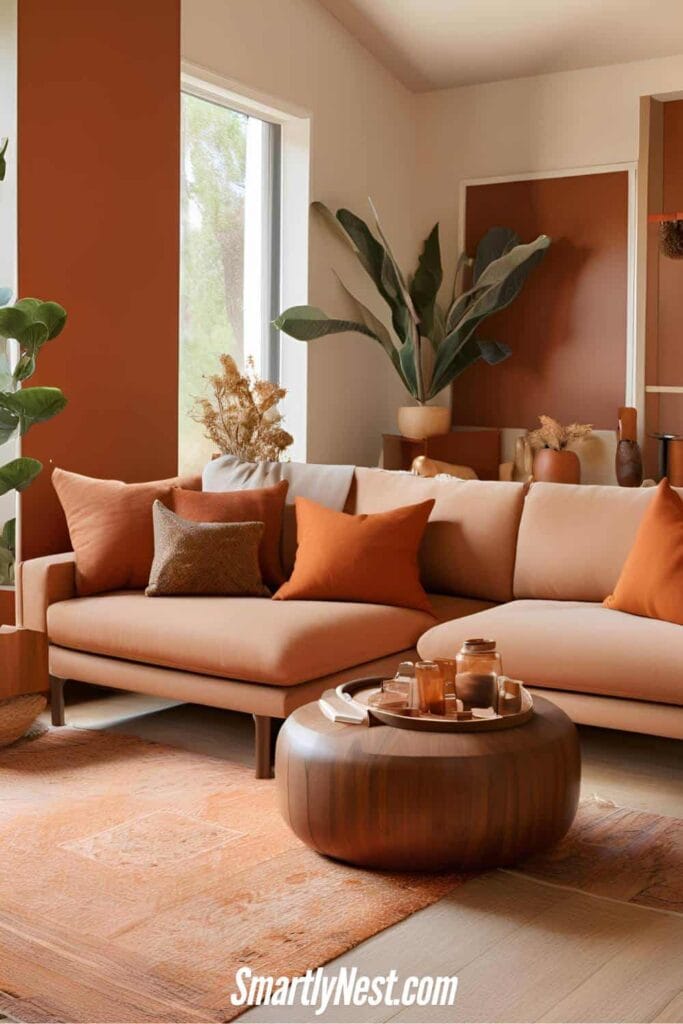 Burnt Orange and Walnut Warm Sanctuary