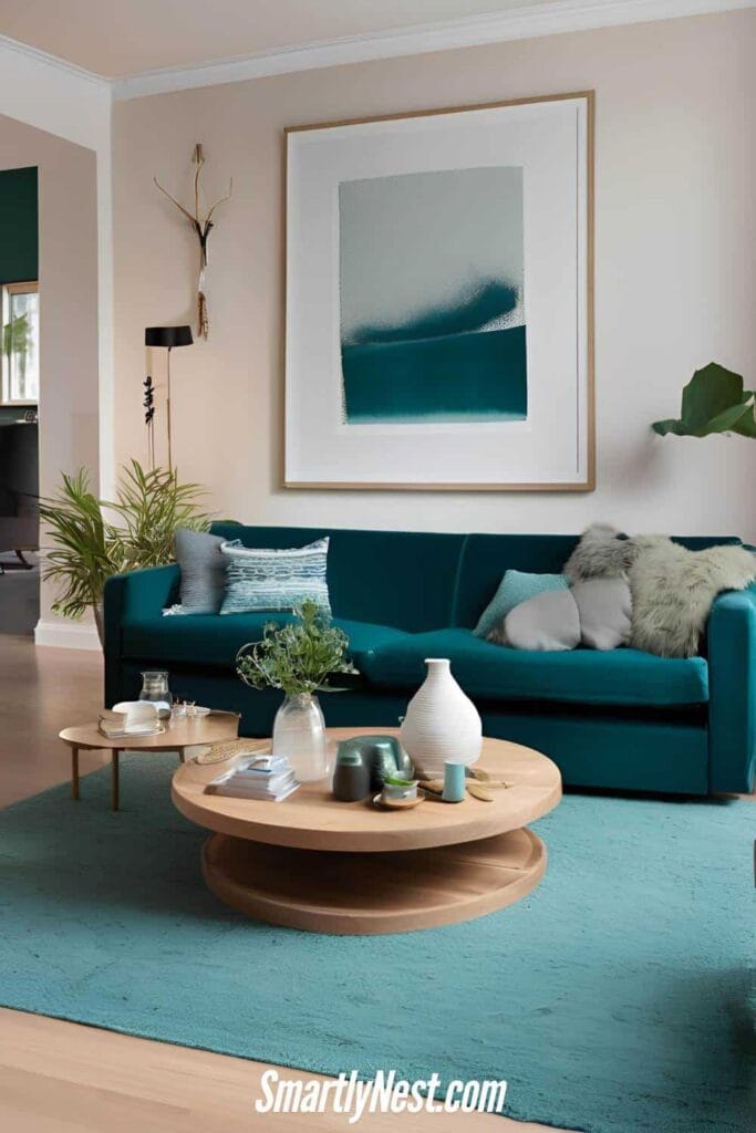 Deep Teal Scandinavian Fusion