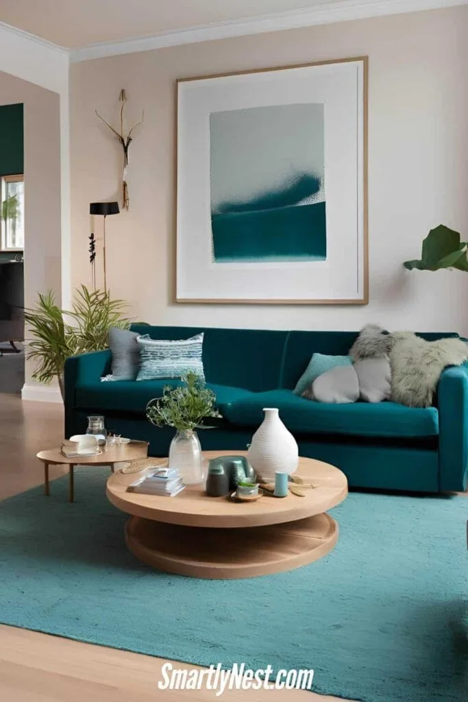 Deep Teal Scandinavian Fusion