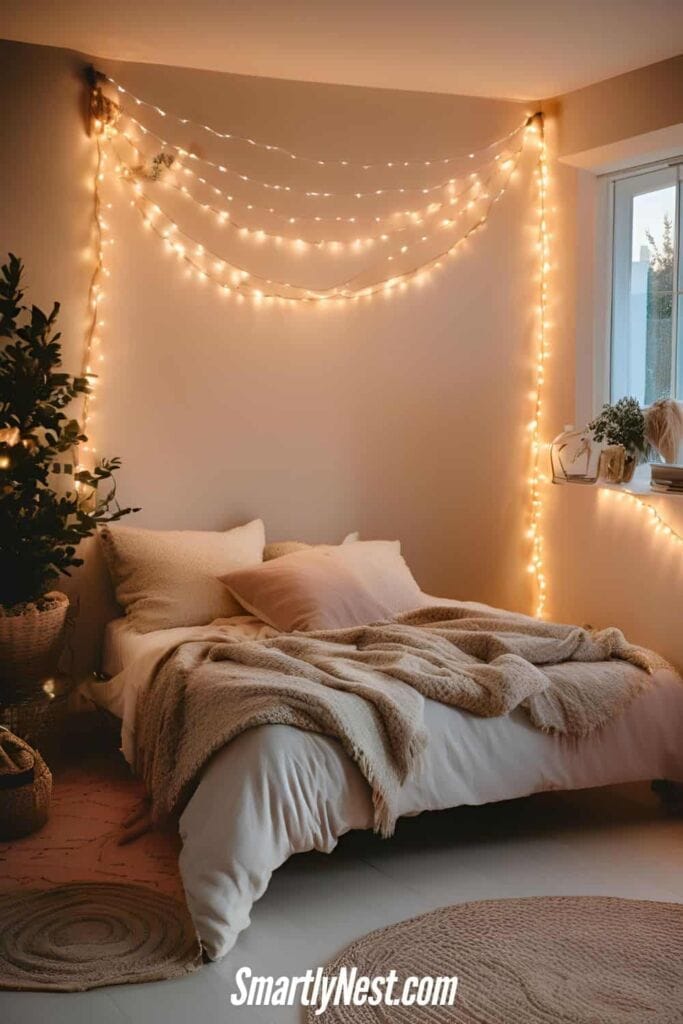 Drape Fairy Lights Over Your Bed