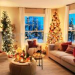 20 Cozy Living Room Ideas with Warm Lights & Festive Vibe