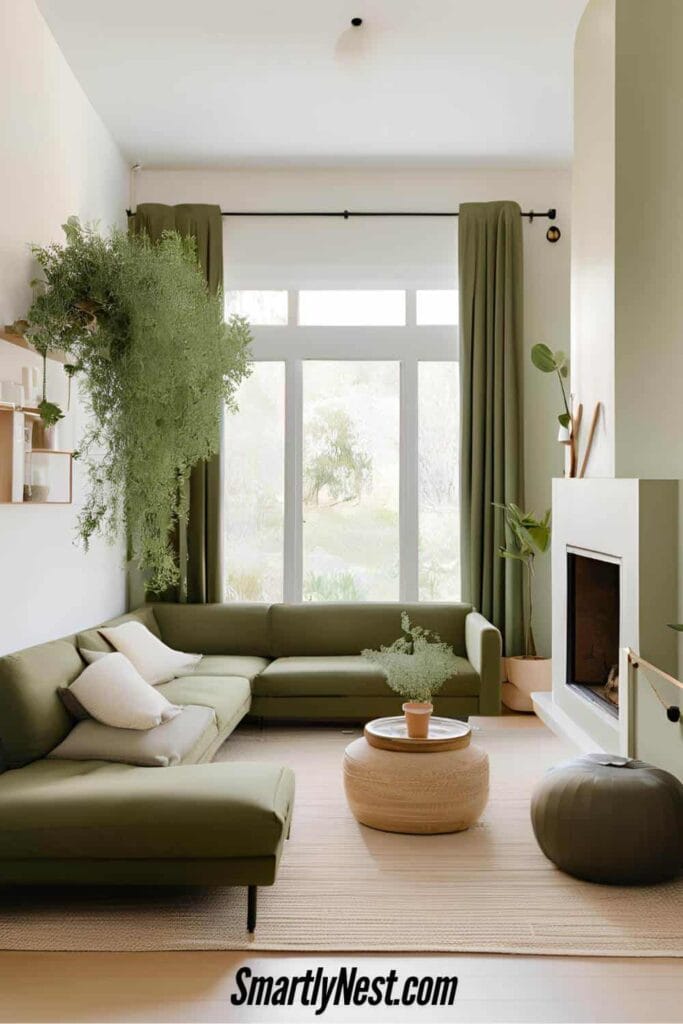 Olive Green Minimalist Sanctuary