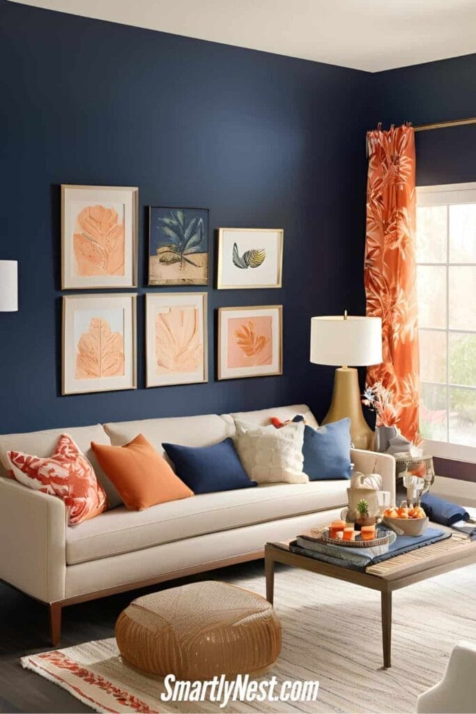 Sherwin Williams Naval Living Room