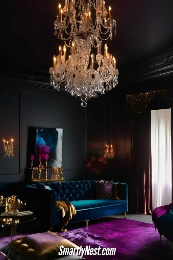 Use of Luxurious Dark Textiles