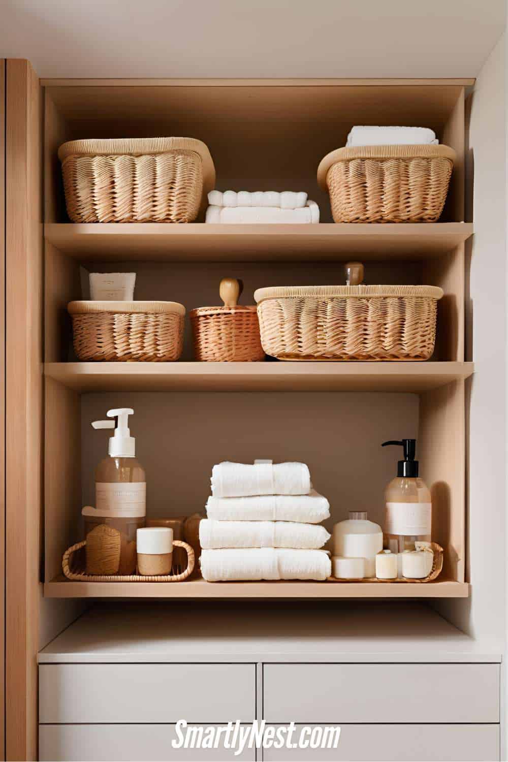 Wicker Baskets for Open Storage