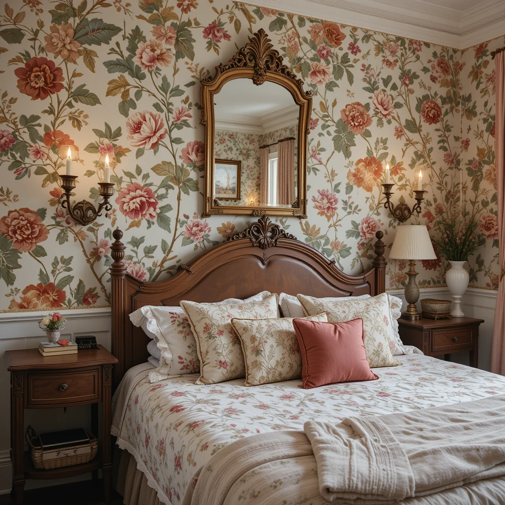 Moody French Provincial Bedroom