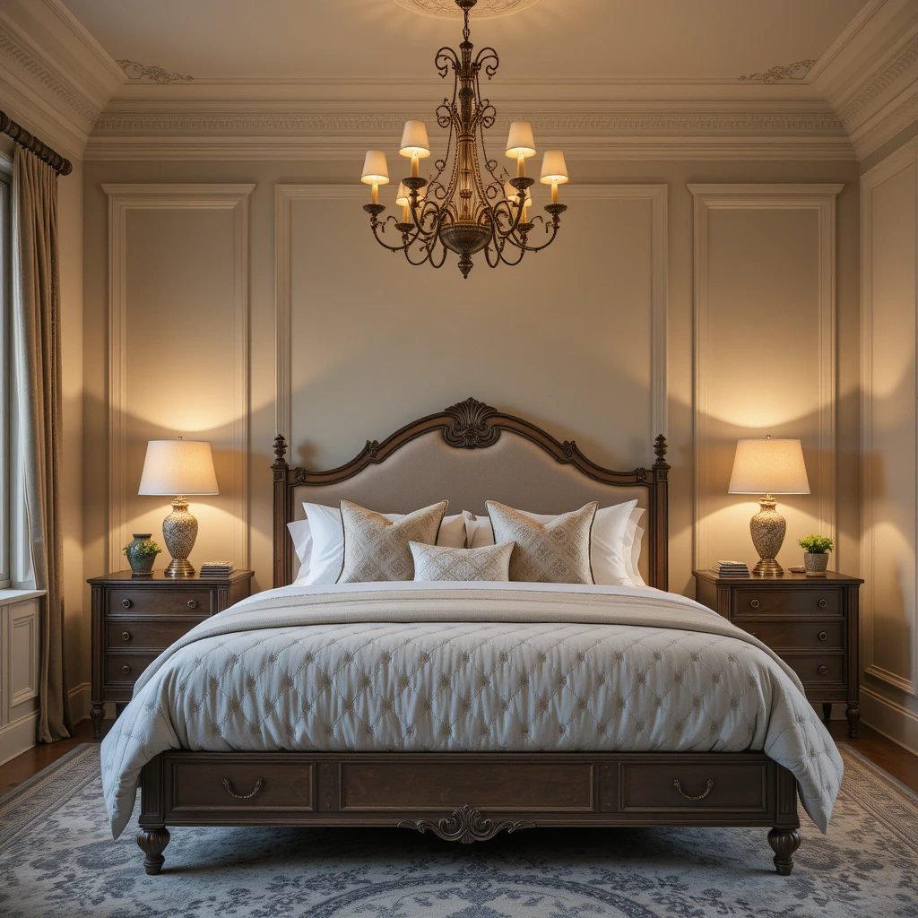 Moody French Provincial Bedroom