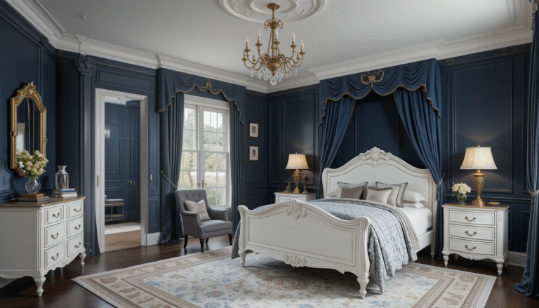 Moody French Provincial Bedroom
