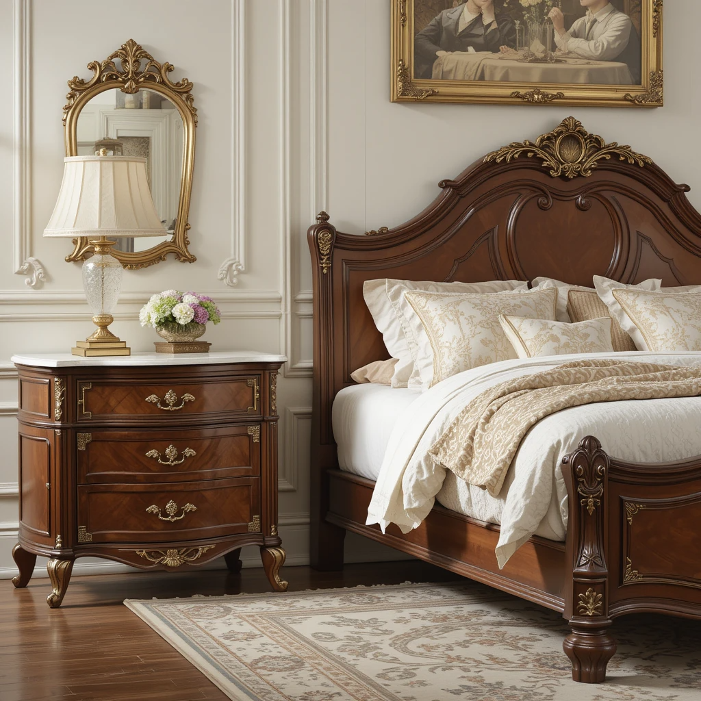 Moody French Provincial Bedroom