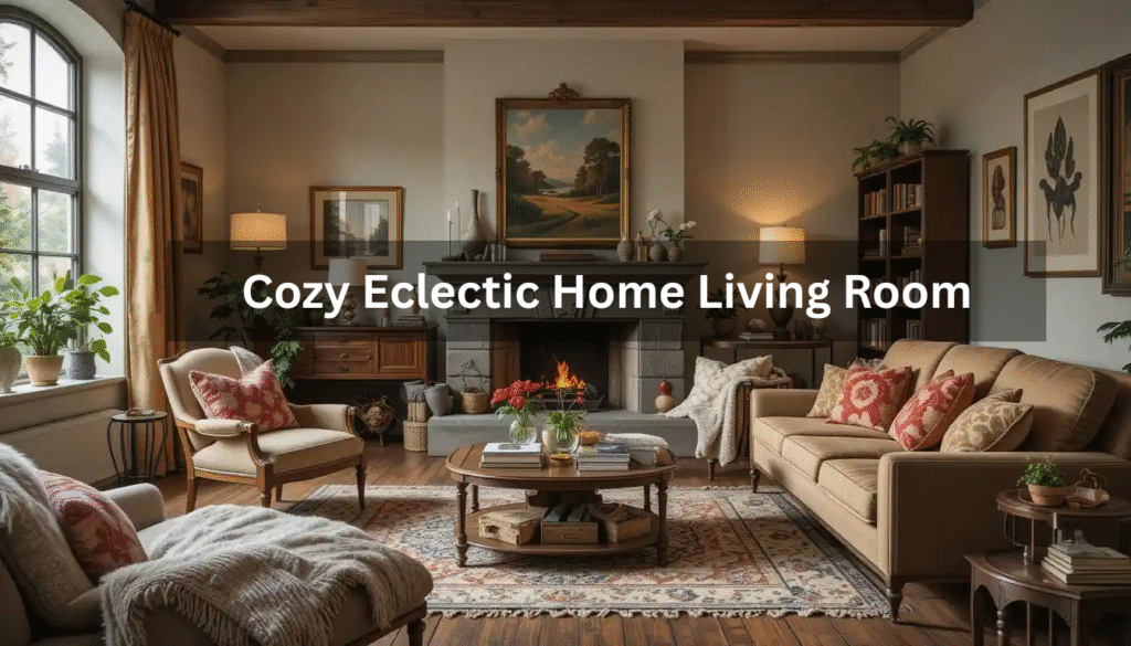 Cozy Eclectic Home Living Room
